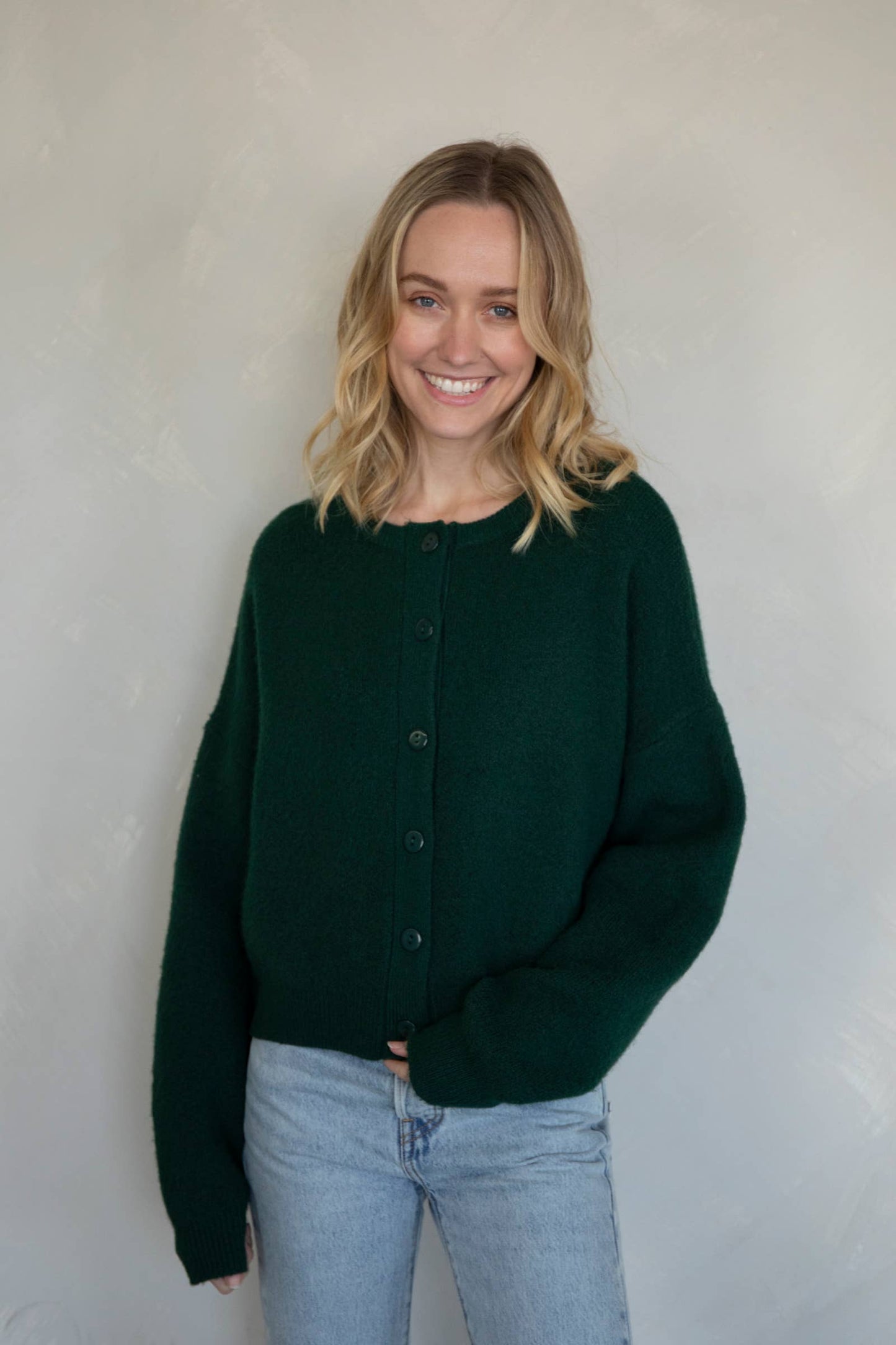 Alyssa Cardigan: Chocolate / M