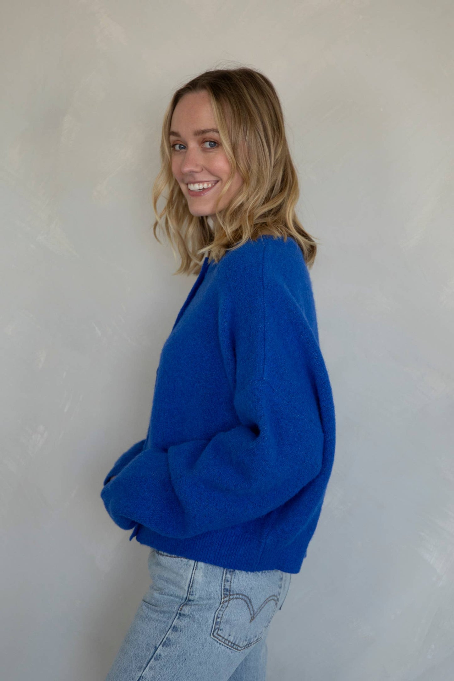 Alyssa Cardigan: Chocolate / M