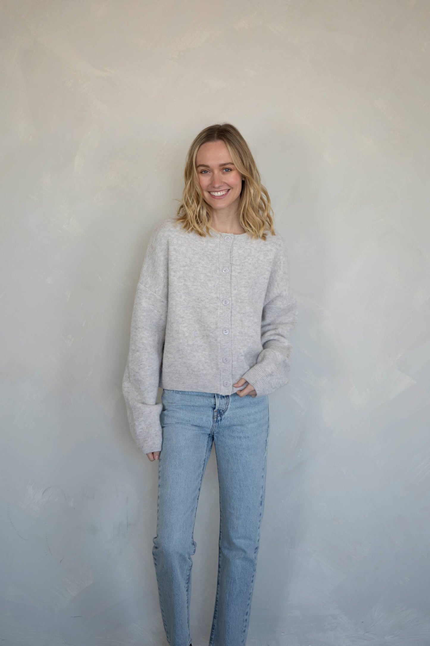 Alyssa Cardigan: Chocolate / M