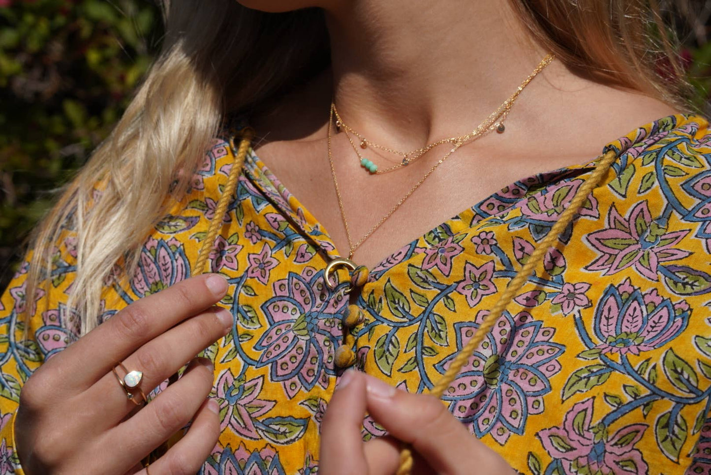 Bali stone necklace