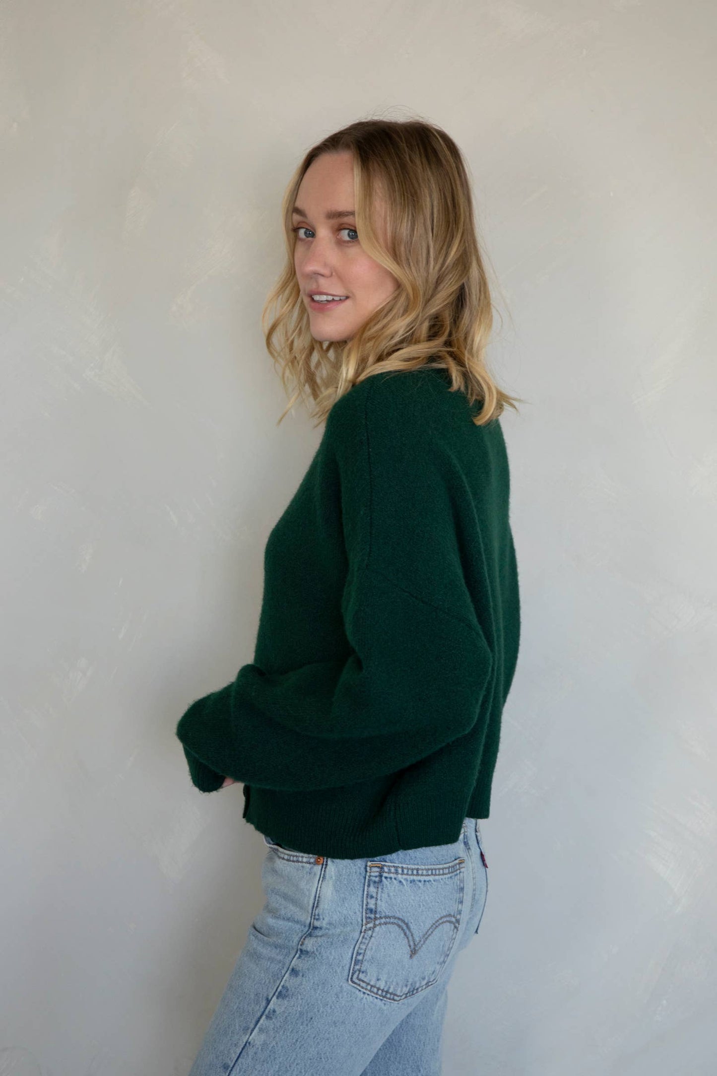 Alyssa Cardigan: Chocolate / M