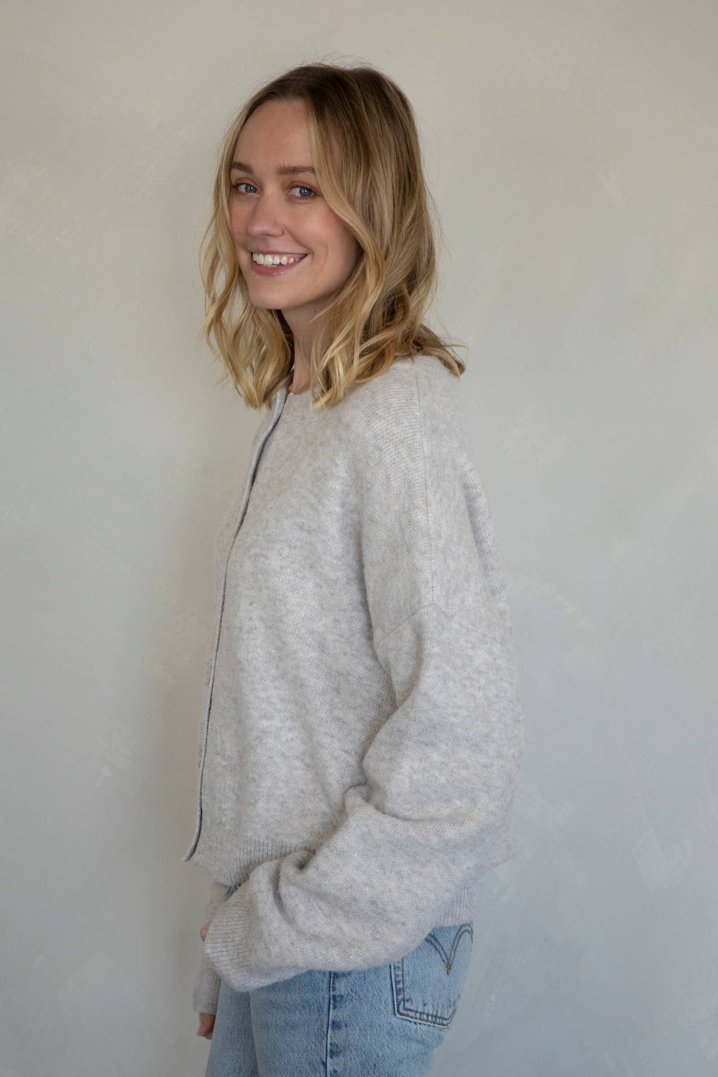 Alyssa Cardigan: Chocolate / M