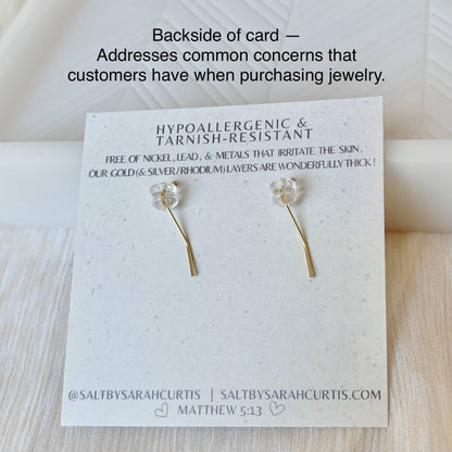 CRYSTAL FLOWER EARRINGS | gold | diamond flower earrings: 18K GOLD HOOK