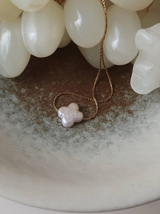Tidal Clover Freshwater Pearl Necklace-PREORDER