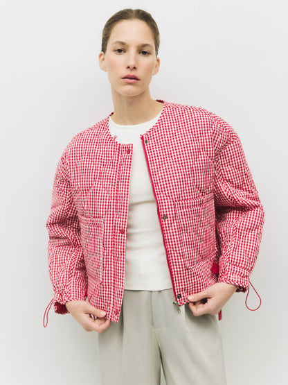 Mocha lane quilted Jacket