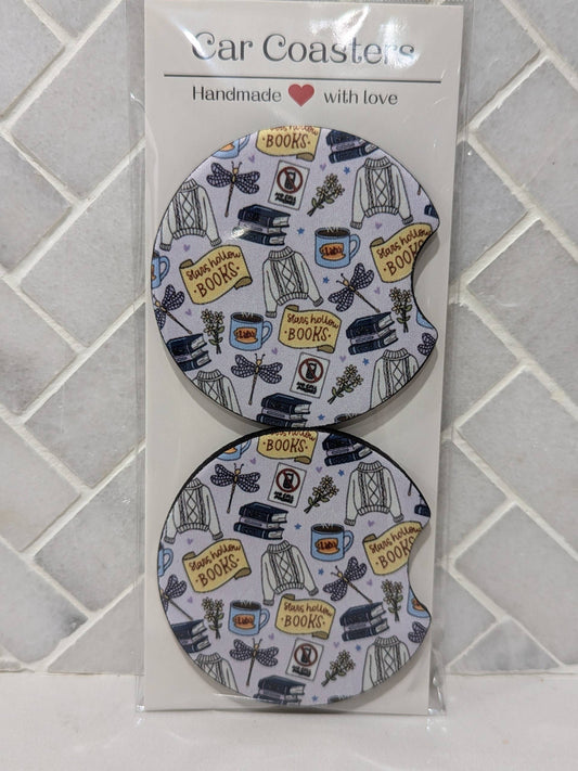 GG Inspired Car Coasters: Sweater stars hollow
