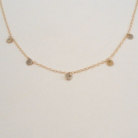 Five Coin Necklace
