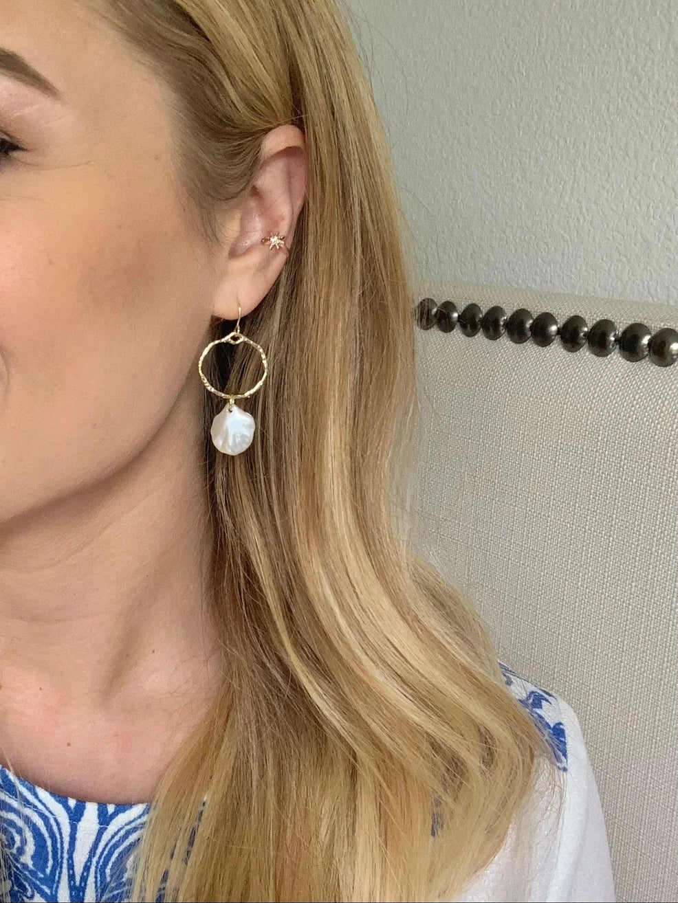 Marina Shell Hoops