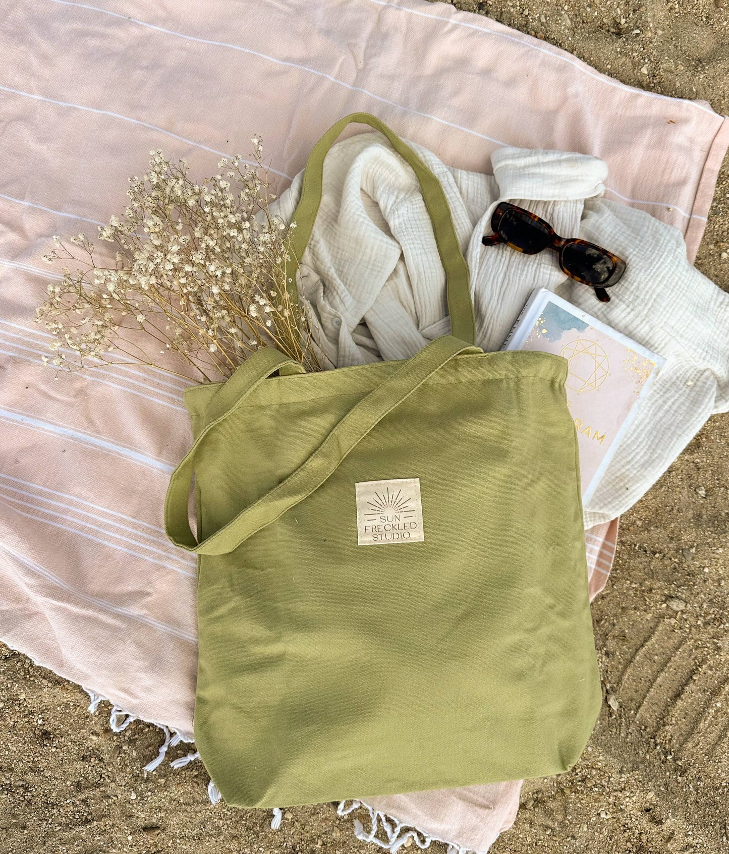 Sage Minimalist Tote Bag