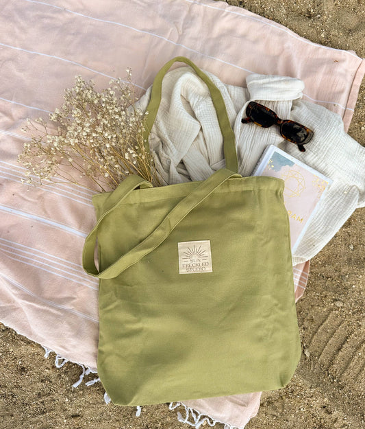 Sage Minimalist Tote Bag