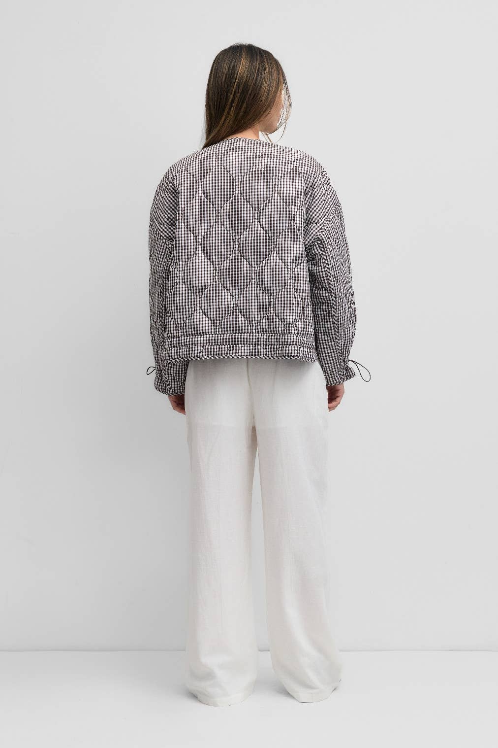 Mocha lane quilted Jacket