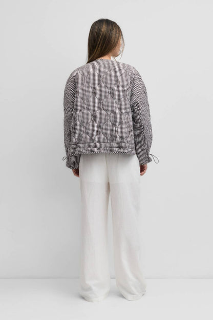 Mocha lane quilted Jacket