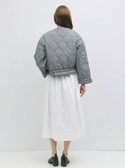 Mocha lane quilted Jacket