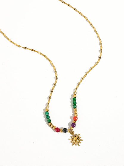 Rio Bead Sun Necklace-PREORDER