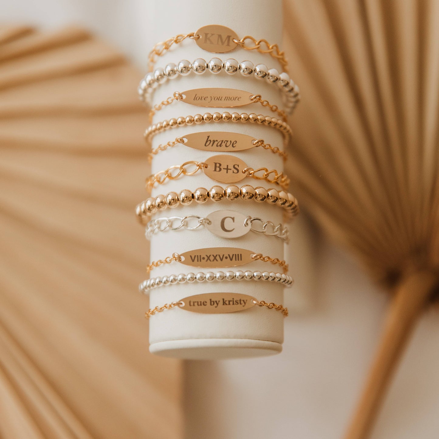 Gold Filled Luxe Beaded Bracelet: 3MM