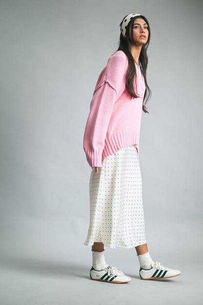 Palma Pink Scoop Sweater
