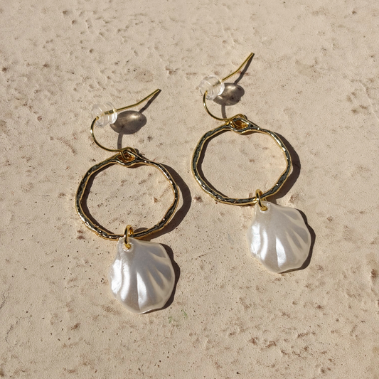 Marina Shell Hoops