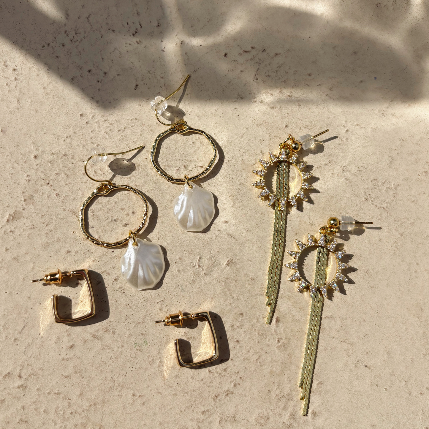 Marina Shell Hoops