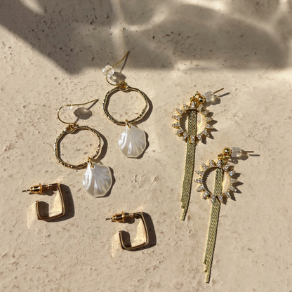 Marina Shell Hoops