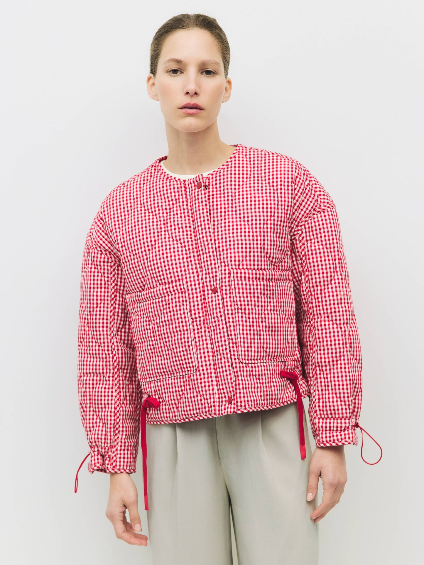 Mocha lane quilted Jacket