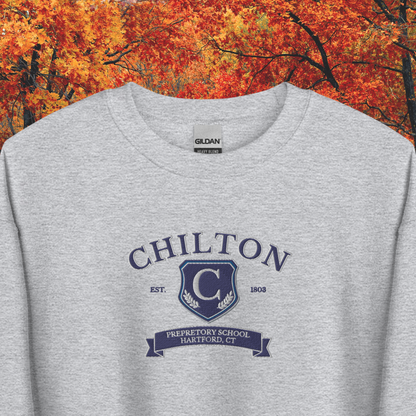 Chilton Preparatory School Stars Hollow Embroidered Sweatshirt-PREORDER