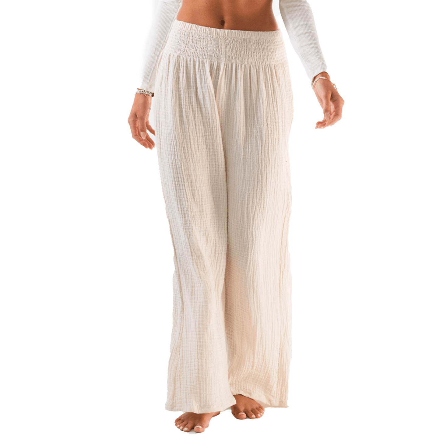 Palm Cabana Cotton Pants