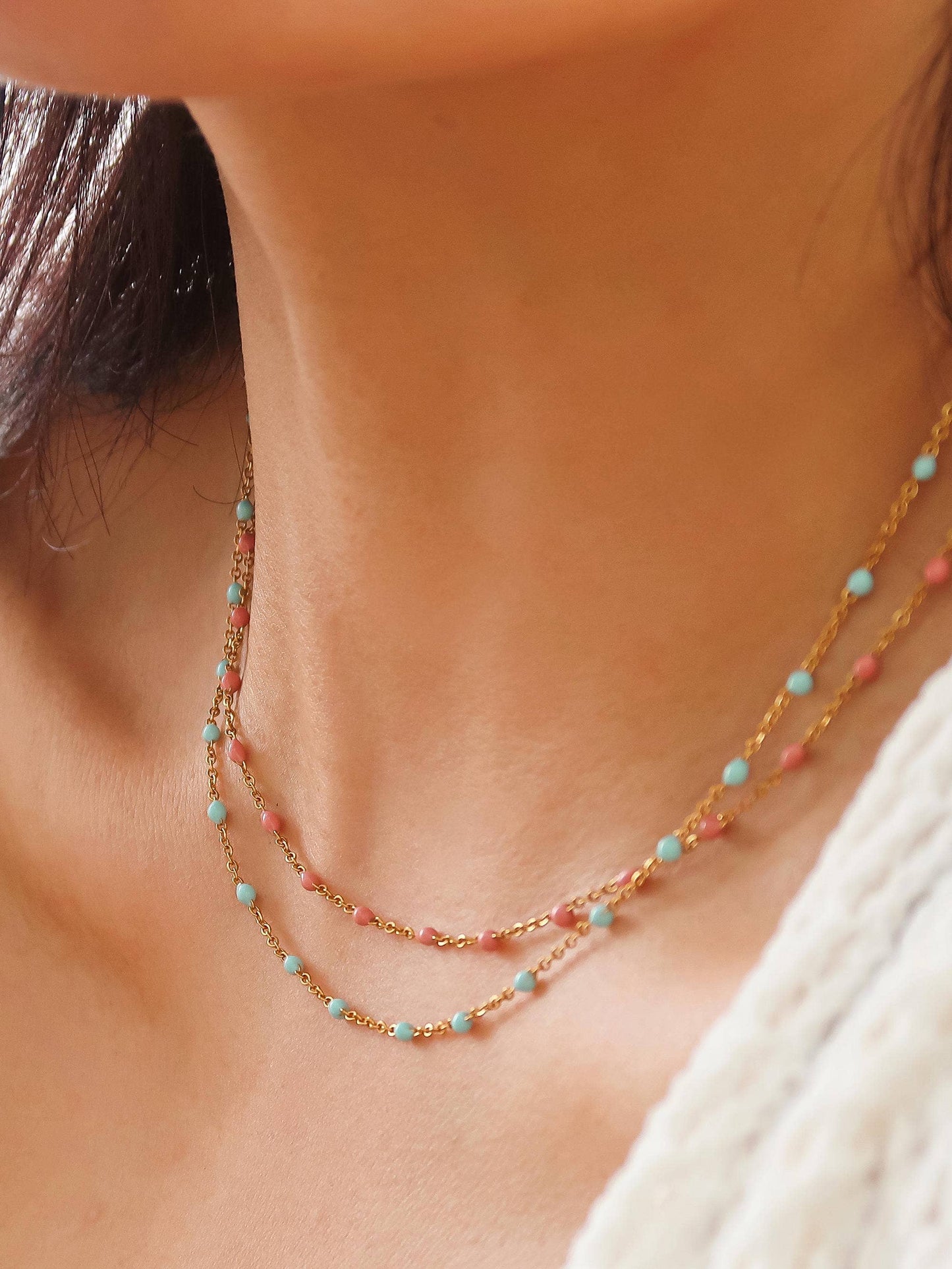 Soleil Rose Chain Necklace-PREORDER