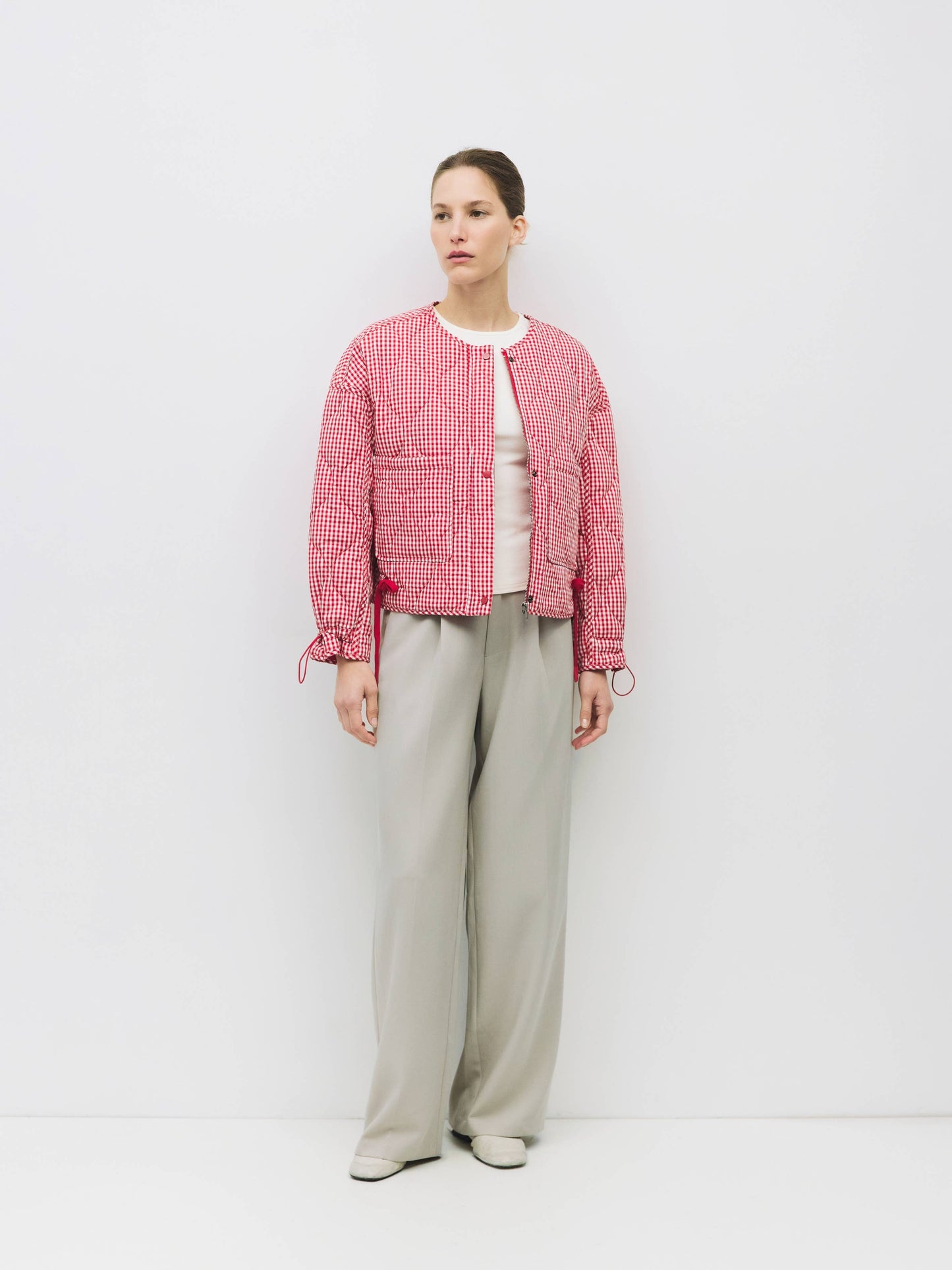 Mocha lane quilted Jacket