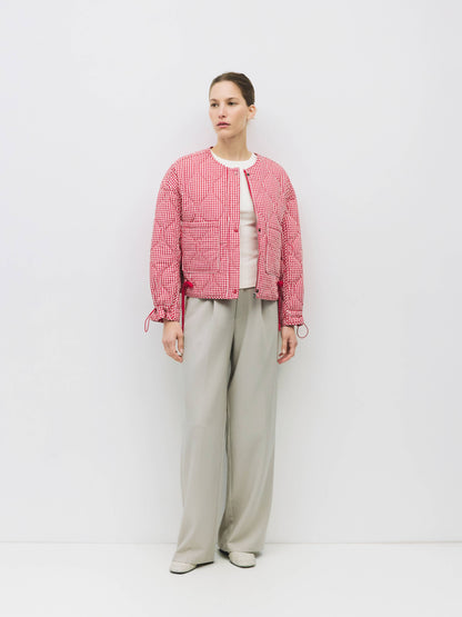 Mocha lane quilted Jacket