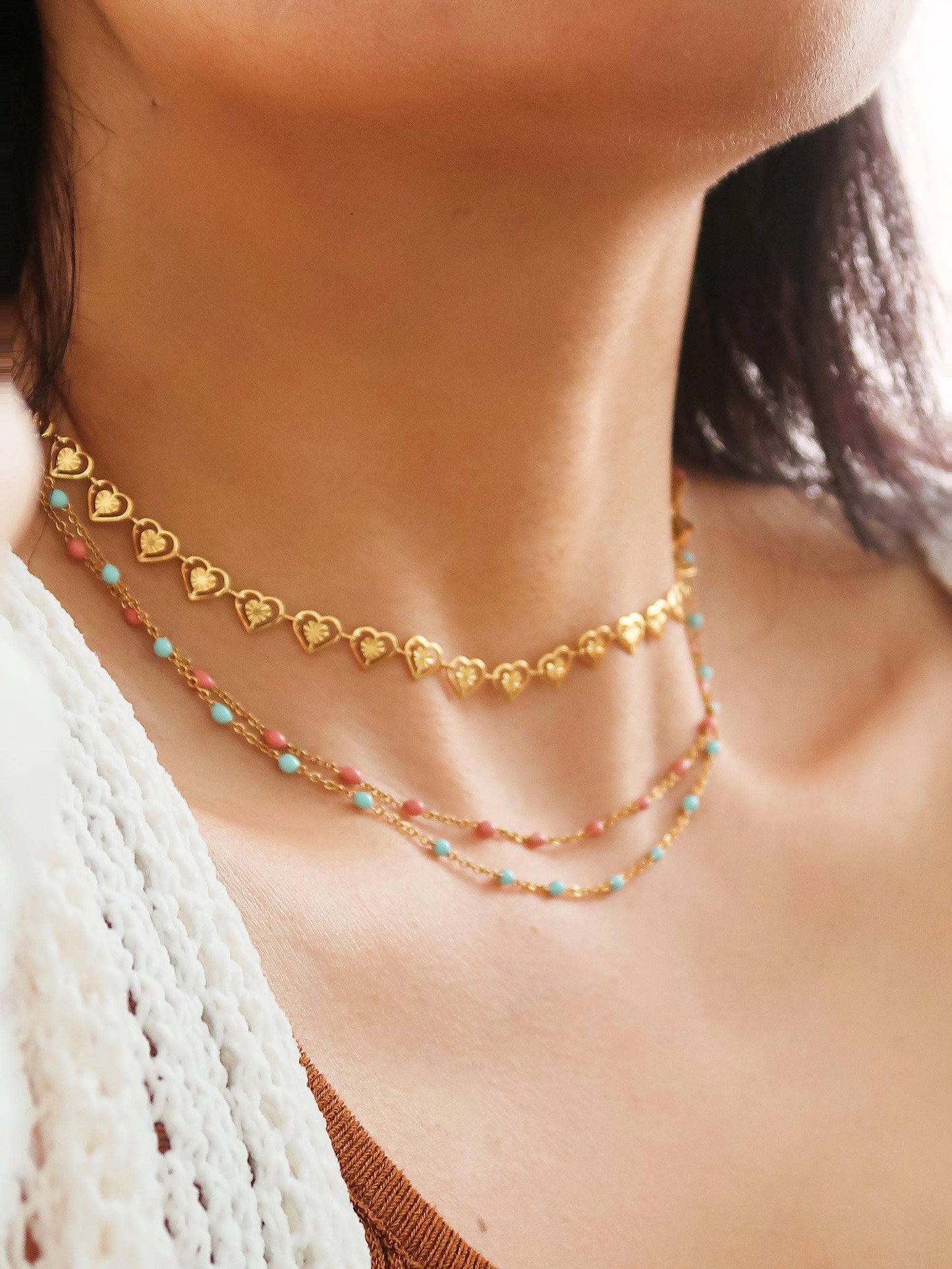 Soleil Rose Chain Necklace-PREORDER