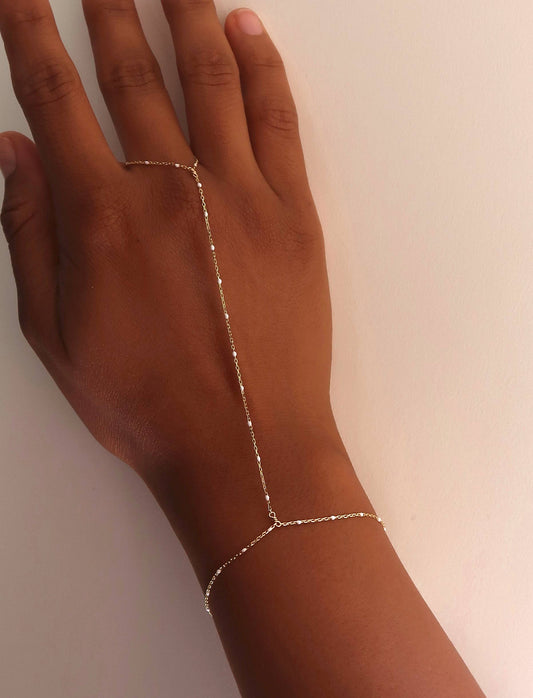 Enamel Hand Chain: Blue
