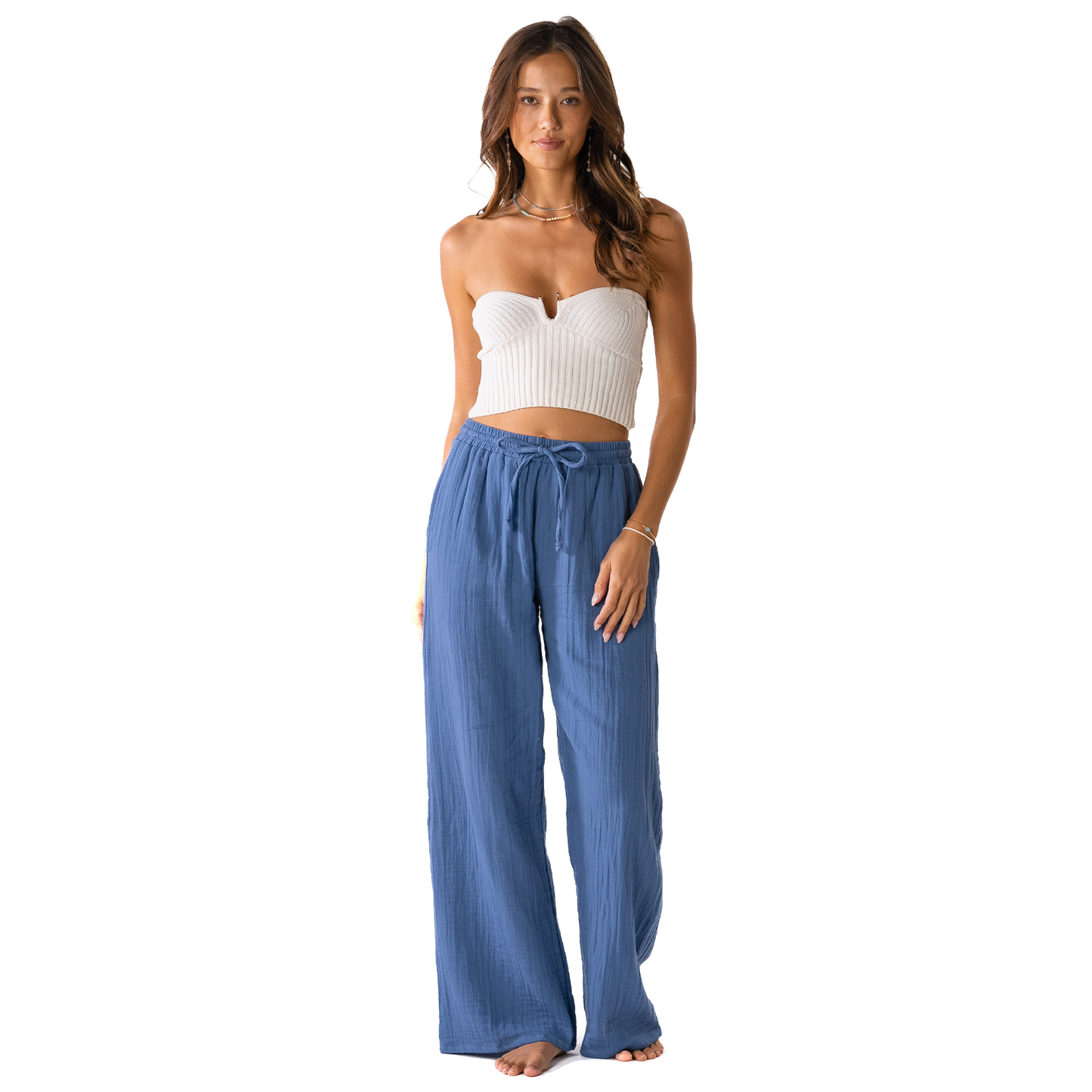 Ocean Blue Cabana Pants