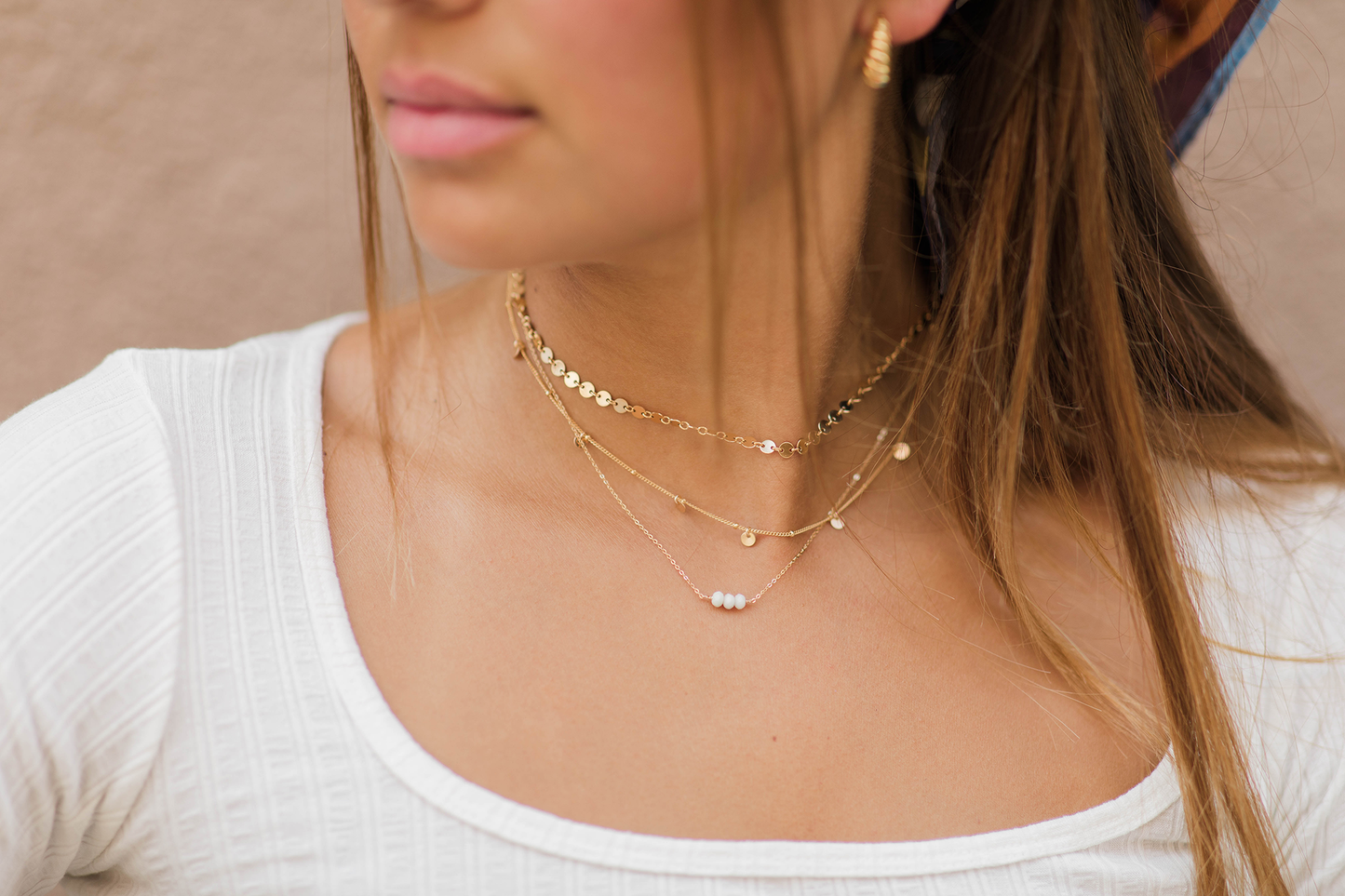 Bali stone necklace