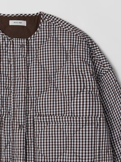 Mocha lane quilted Jacket