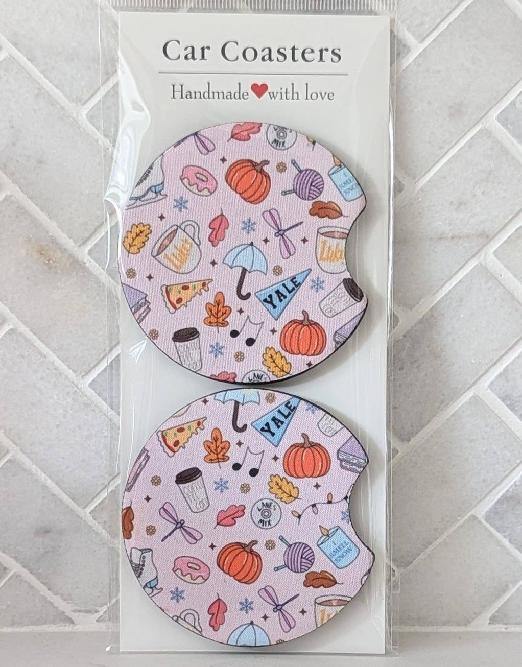 GG Inspired Car Coasters: Sweater stars hollow